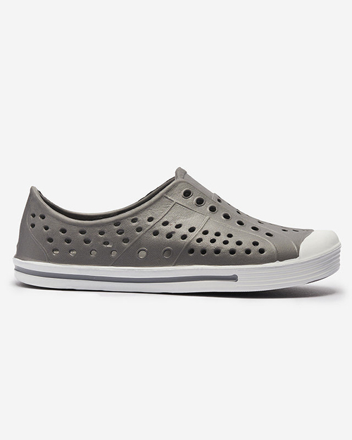 Сірі ажурні дитячі гумові кеди Jiteri - Взуття