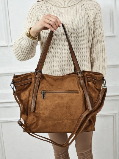 Damen Shopper Handtasche Daville aus Öko-Wildleder