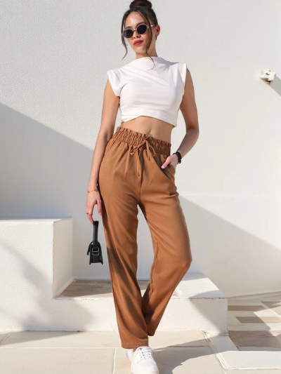 Royalfashion Einfache Damenstoffhosen