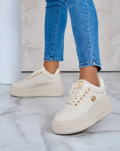 Royalfashion Warme Damen-Sneakers mit Fell Sofi