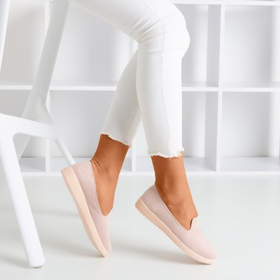 Hellrosa durchbrochene Verinda-Slipper - Schuhe 1
