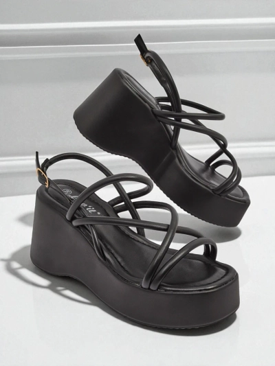 Royalfashion Жіночі сандалі на танкетці Skyline Straps