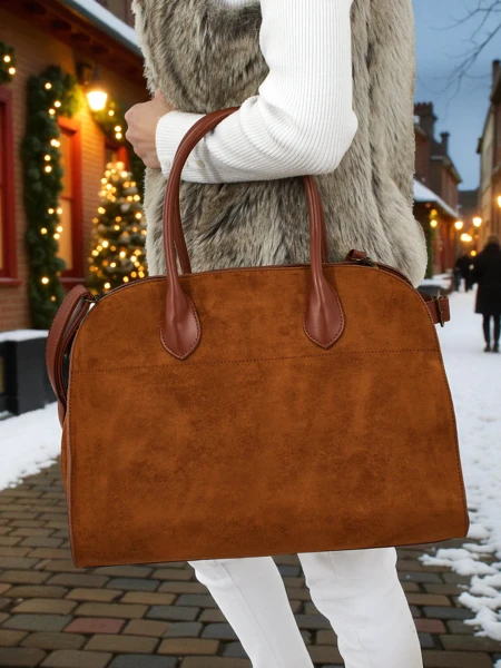 Damen Shopper Handtasche Öko-Wildleder Dorelle