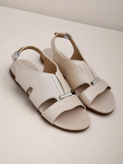 Royalfashion Damen Sandalen mit flacher Sohle Solea Comfort