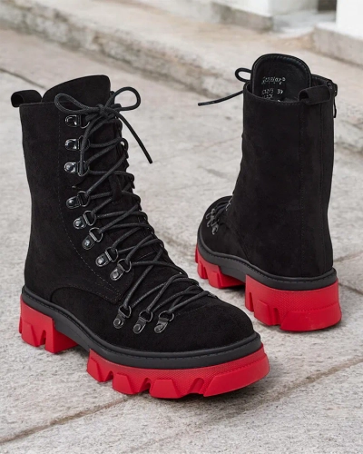 Royalfashion Damen Schnürstiefel Xorri