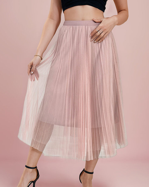 Жіноча двошарова спідниця міді Royalfashion