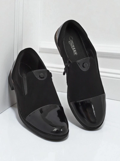 Aurelia Nero – elegante Royalfashion Damen Halbschuhe aus mattem Leder