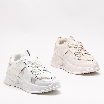 Weiße Sportturnschuhe für Damen Toshian - Schuhe