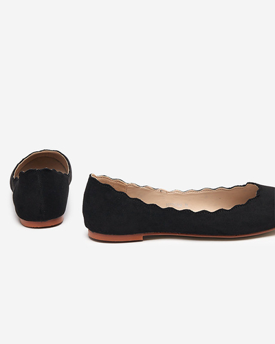 Schwarze Öko-Wildleder-Ballerinas für Damen Antonelia - Footwear