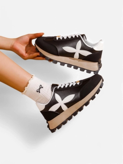 Royalfashion Damen Sportsneakers auf einer dickeren Sohle Aloqa