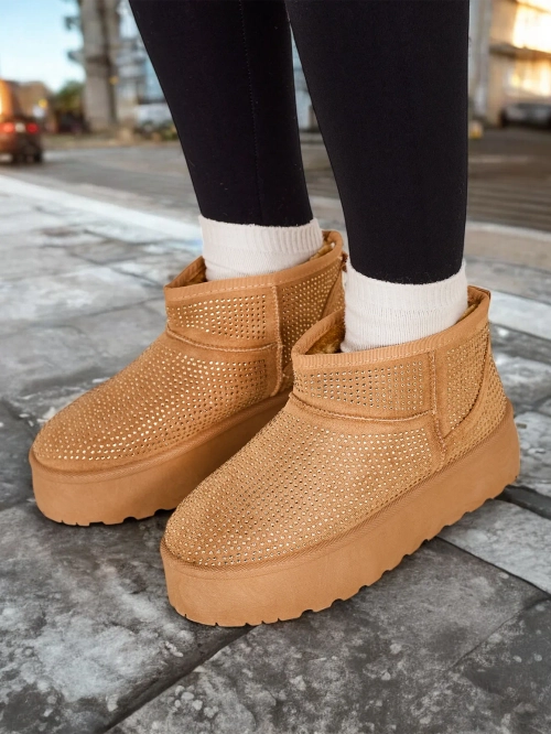 Роялфешн Бежеві жіночі снігобути a'la UGGs Corob