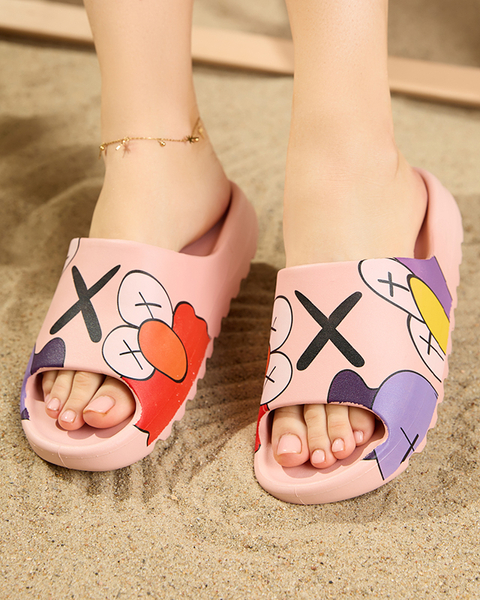 Elmino rosa Damenhausschuhe - Schuhe