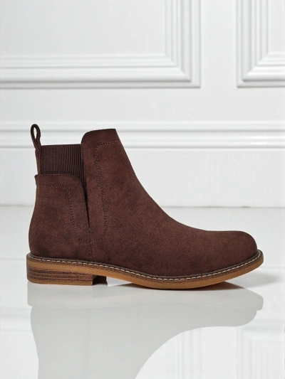 Damen Stiefeletten im Chelsea-Stil aus Öko-Wildleder Veysi