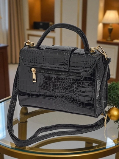 Lackierte kleine Damenhandtasche aus Öko-Leder Orlina