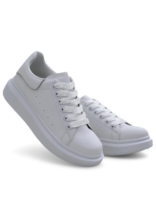 Білі спортивні снікерси Athena з екошкіри