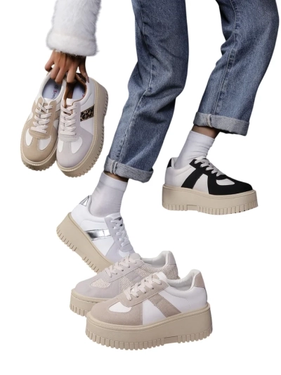 Royalfashion Damen Plattform Sneaker Venusoe