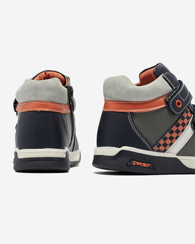 Marineblaue hohe Kindersportschuhe Bercam - Footwear