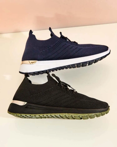 Royalfashion Damen Stoff Sportschuhe Amgent