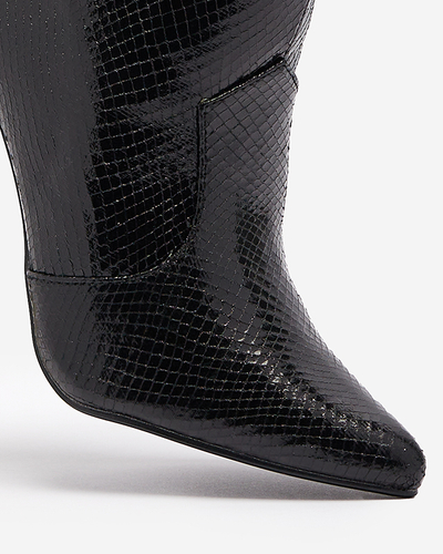 Schwarze Stöckelschuhe mit Prägung Meshlia - Footwear