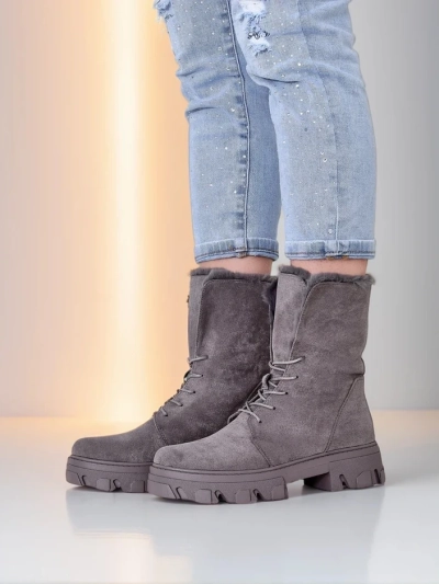 Royalfashion Damen Schnür-Ankle Boots Cavenma