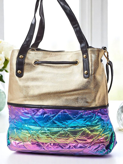 Royalfashion Große Damenhandtasche Golden Luxe Shopper