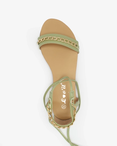 Royalfashion Mint Damen Elvierena Schnürsandalen