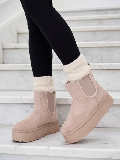 Royalfashion Damen Nomas kurze Stiefel a'la Schneestiefel