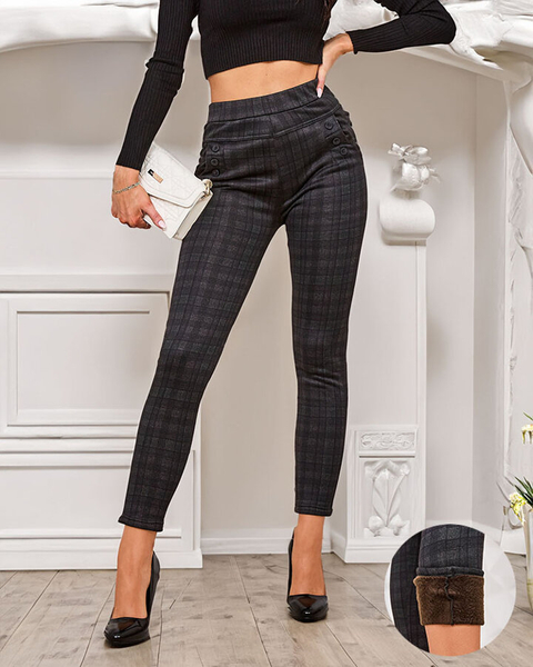 Royalfashion Damen isolierte karierte Teggings-Hose