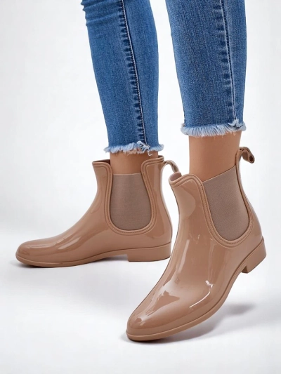 Royalfashion Damen lackierte Gummistiefel Seris