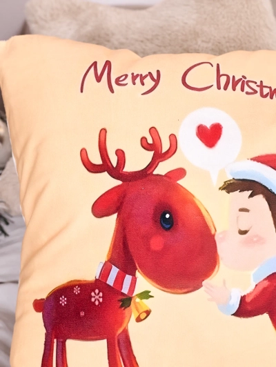 Royalfashion Dekorative Weihnachts-Kissenbezug