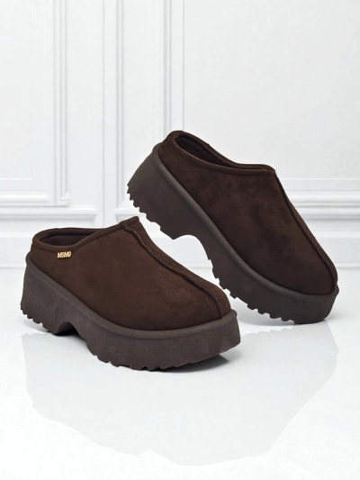 Kurze Damenstiefel im Schneestiefel-Stil mit Fell Calindra