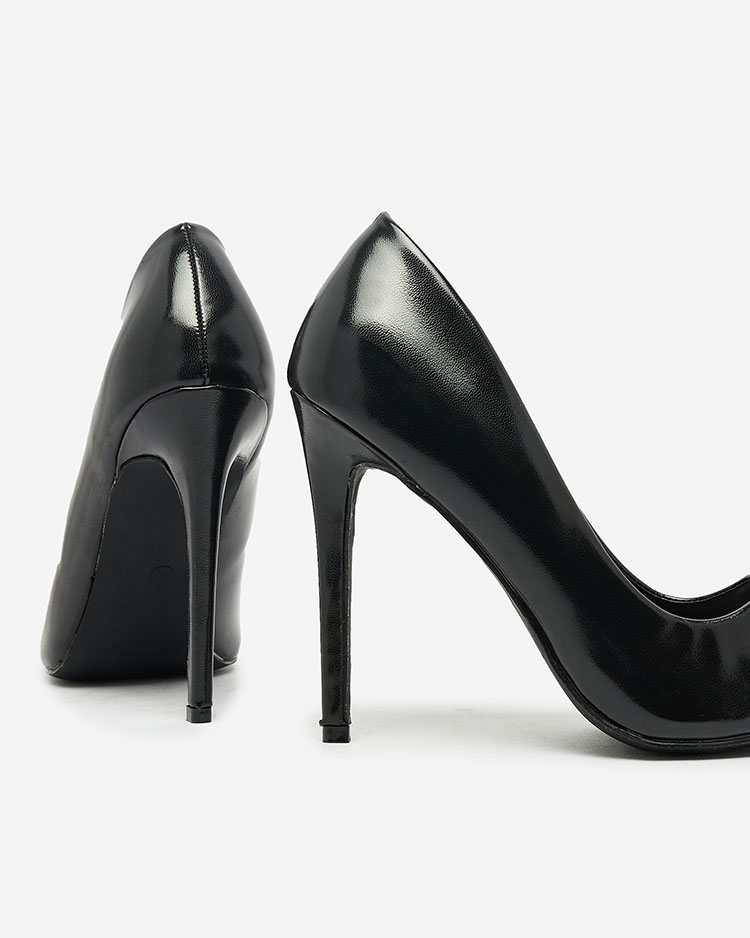 Royalfashion Schwarze Stiletto-Pumps Retogasa
