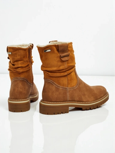 Höhere Damenstiefeletten aus Öko-Wildleder Liora