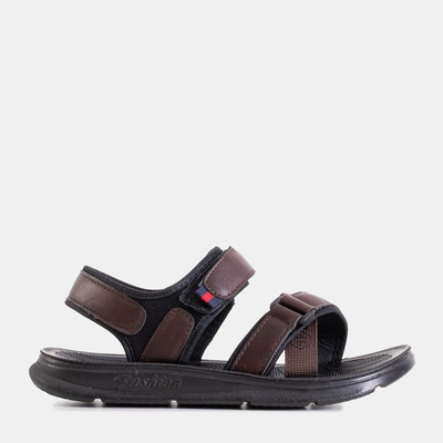 Jugend Jungen braun Oxymius Klettsandalen - Schuhe