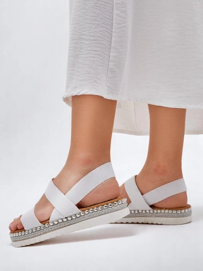 Royalfashion Damen Sandalen mit dekorativer Sohle Zindas
