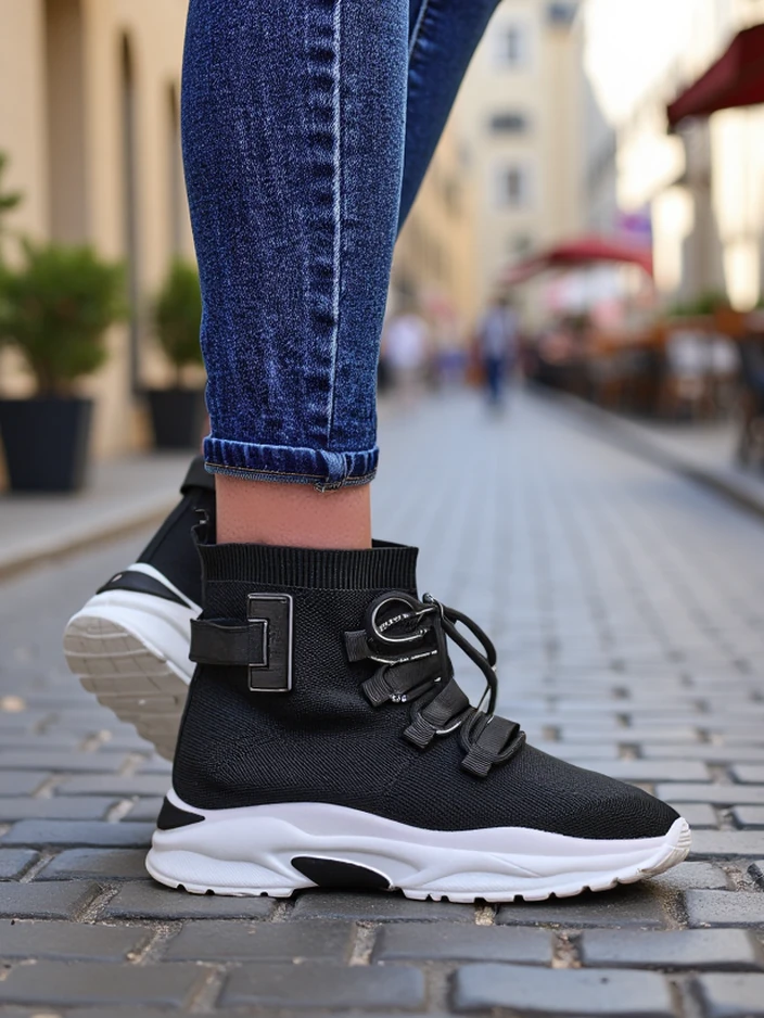 Royalfashion Damen Hochsport Sneakers Lorietea