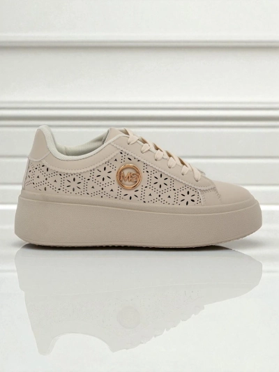 Aurelia Бежеві Снікерси Платформа Royalfashion Еко Шкіра