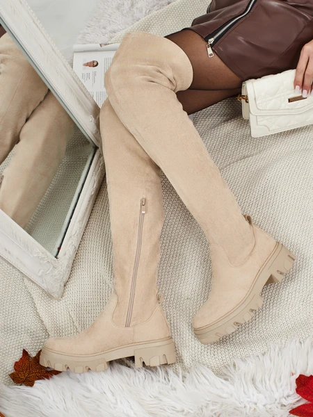 Жіночі ботфорти з еко-замші Maelin