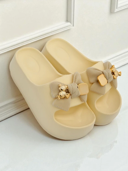 Royalfashion Жіночі гумові в’єтнамки з декоративним бантом Alday