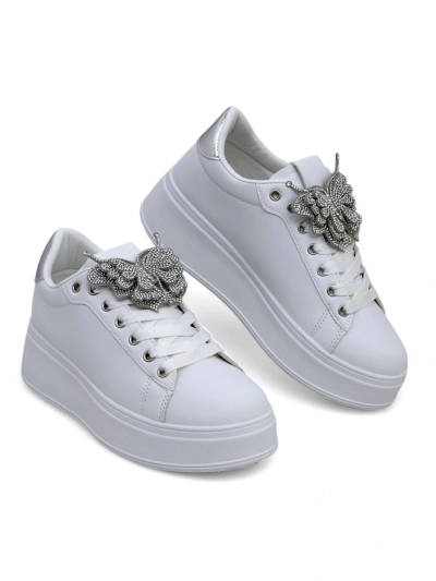 Royalfashion Damen Plattform Sneakers mit Butterfly Obellay