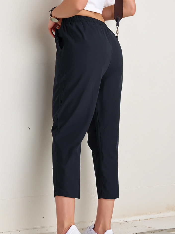 Royalfashion Einfache Damenstoffhosen 7/8