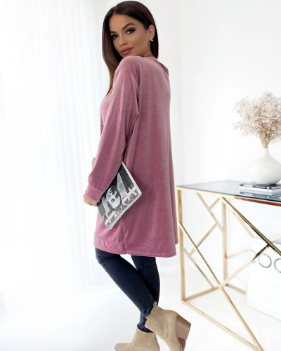 Туніка жіноча Royalfashion з цирконами рожевого кольору