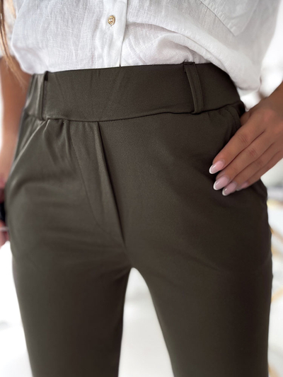 Royalfashion Khaki Damen Teggings Hose