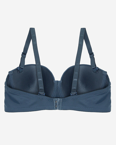 Dunkelblauer gepolsterter Damen-BH - Unterwäsche