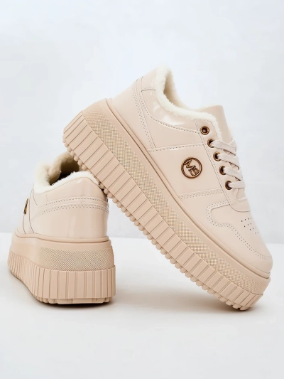 Royalfashion Warme Damen-Sneaker mit Fell Rozit