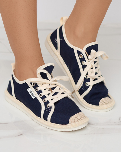 Мокіда темно-сині жіночі кросівки - Взуття