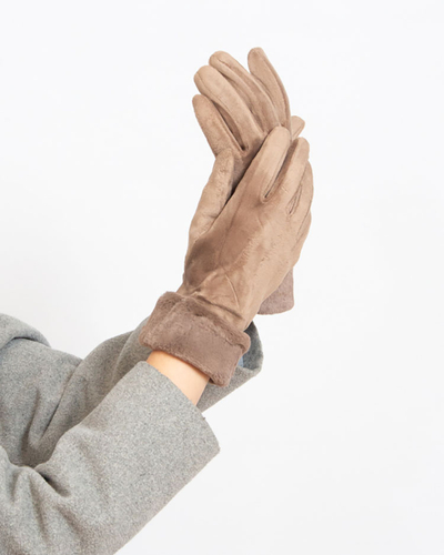 Royalfashion Braune Damenhandschuhe