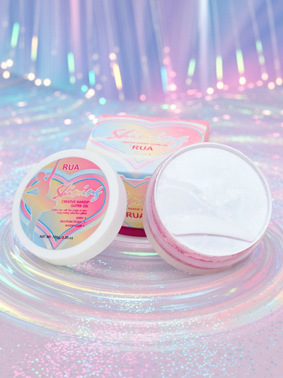 Glitzer-Gel zur Gesichtdekoration in Pink