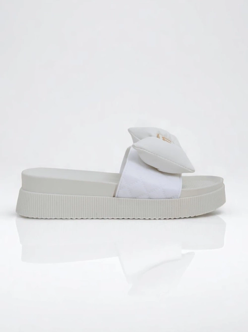 Royalfashion Жіночі шльопанці на платформі з бантиком Mivo Jump