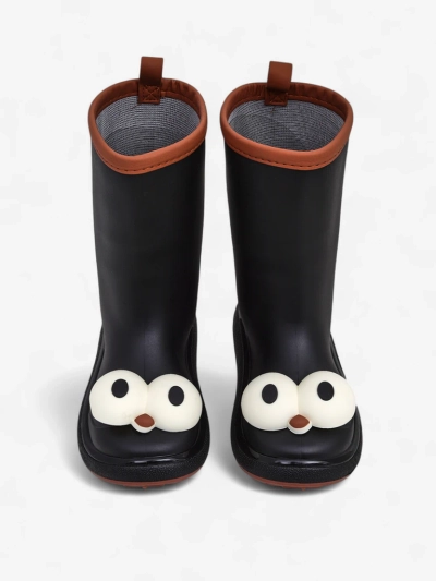 Royalfashion Lustige-Augen-Kinder-Regenstiefel